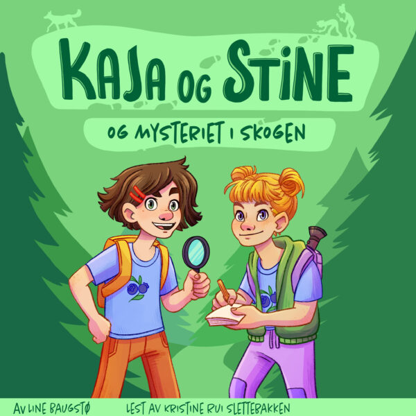 Lydbok - Kaja og Stine og mysteriet i skogen-