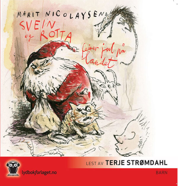 Lydbok - Svein og rotta feirer jul på landet-