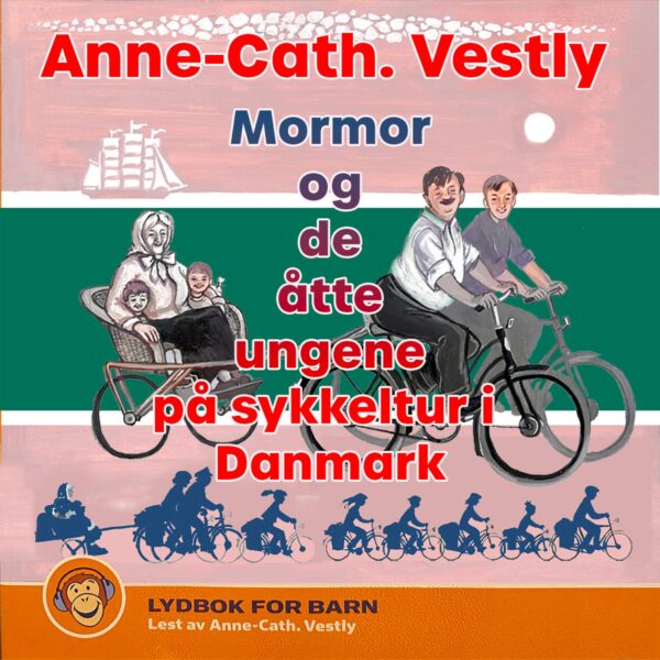 Lydbok - Mormor og de åtte ungene på sykkeltur i Danmark-