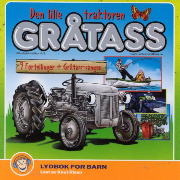 Lydbok - Den lille traktoren Gråtass : 9 fortellinger + Gråtass-sangen-